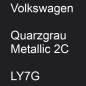 Preview: Volkswagen, Quarzgrau Metallic 2C, LY7G.